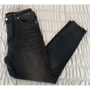 Mavi Jeans Womens Size 32 Black Denim Scarlett Super High Rise Skinny Stretch